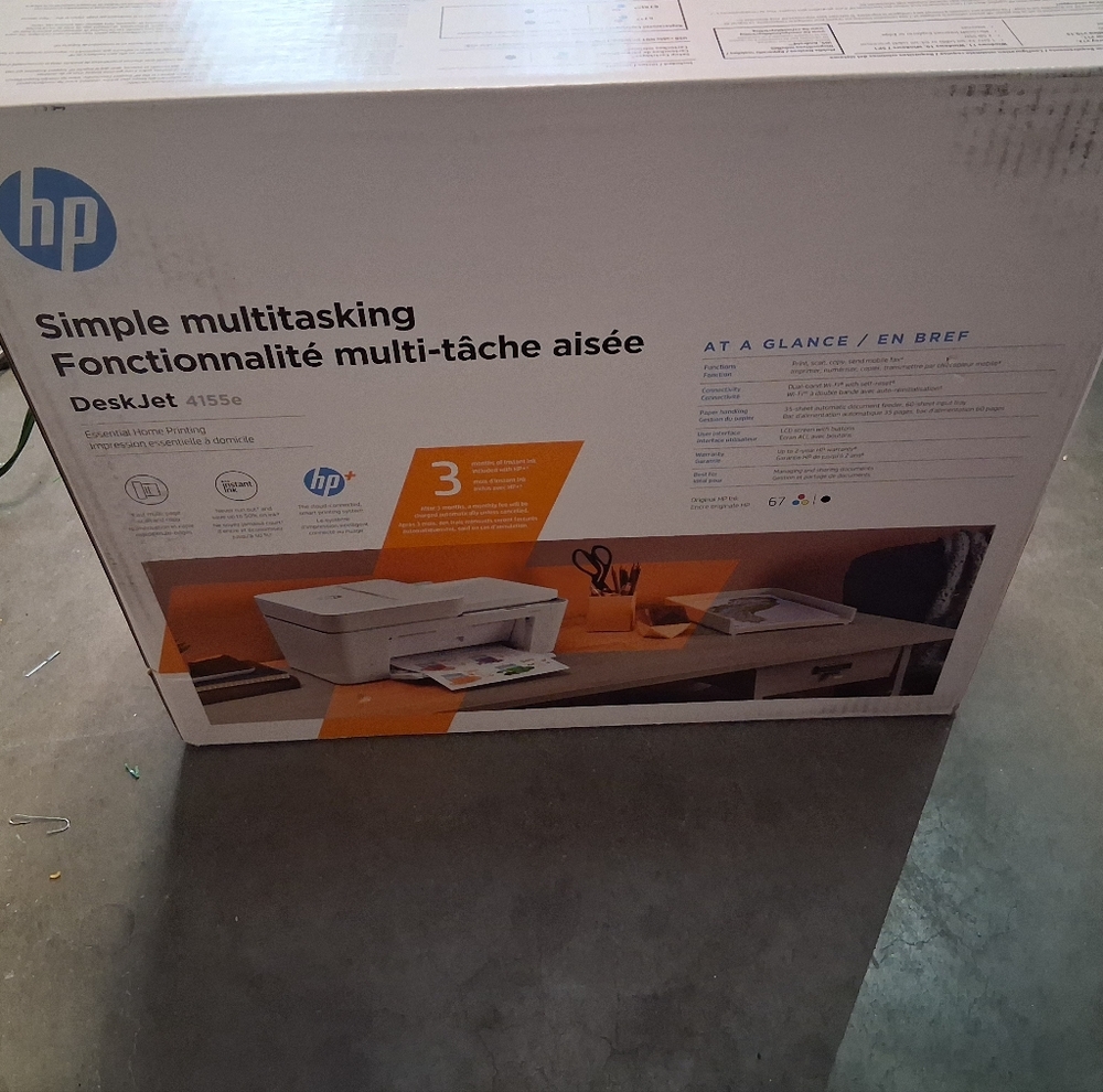 HP DeskJet 4155e All-in-One Printer in White